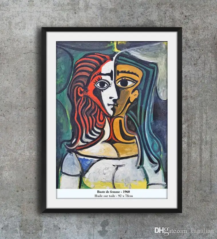 Pablo Picasso Girl Before A Mirror Paris March Home Decor Art Poster Print Photo Paper Wall Picture Painting 12 24 36 47 Inches Painting Calligraphy Aliexpress