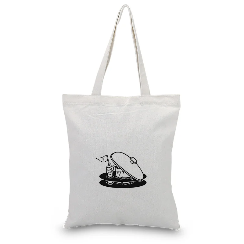 Холщовая Сумка-тоут, ежедневное использование текста DIY, индивидуальная печать, повседневные эскизы, логотип, сумка для покупок, эко многоразовая утилизация