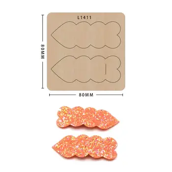 

New Dies For 2020 Wood Die Cutting Hairpin DIY Mold Laser Removable Die cut Leather Tools Die Suitable for big shot machines