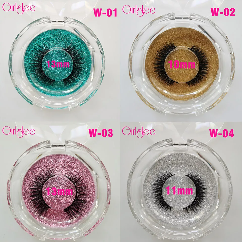 Natural Lashes Short 3D Mink Lashes Makeup 6 W1-4