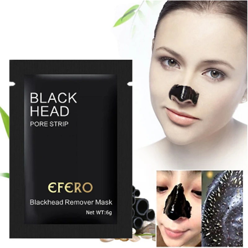 Nose Strips Black Mask Black Dots Blackhead Remover Face Care Face Mask Black Head Nose Mask Pore Strip Peel Off Mask Skin EFERO
