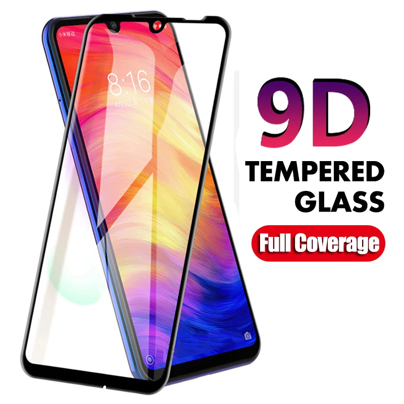 

9D Protective Glass For Xiaomi Redmi Note 7 7A MI A3 A2 Lite Mi 9T Pro Mi 9 SE Mi 8 Lite Tempered Glass Film Screen Protector 9H