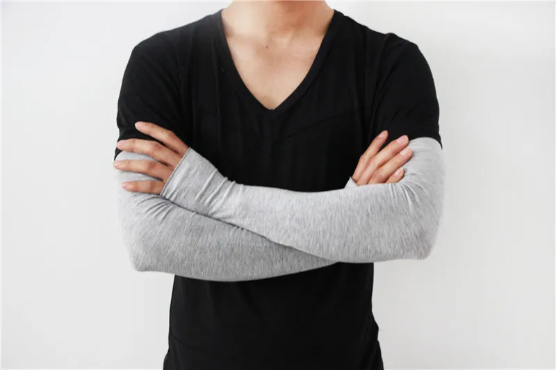 Men Women Ice Silk Modal Cold Mitten Half Finger Driving Arm Warmers UV Protection Sun Sunscreen Fingerless Sleeve Glove G190