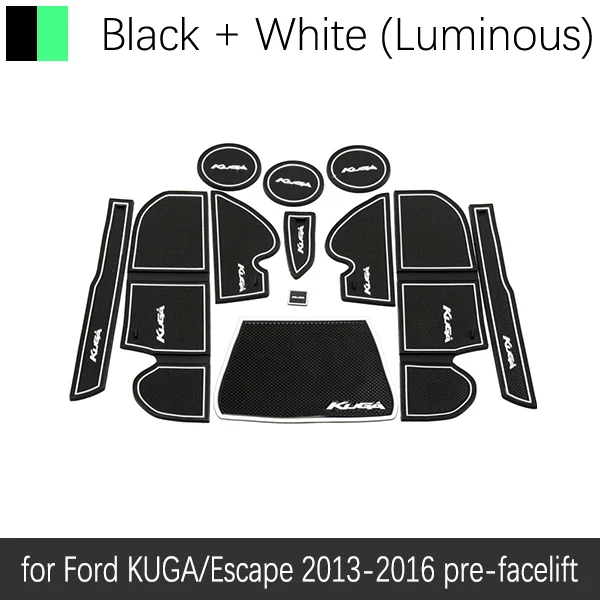 Автомобильный гаджет для Ford KUGA 2013 Ford Escape MK2, аксессуары для подтяжек лица, гелевая накладка, резиновый слот для ворот, коврик для чашки