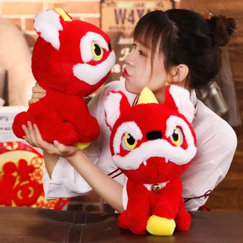 

33cm Celebration Year Veterinary Fur Thick Skin Cute Toys Filled with Dolls, Soft Animal Year Veterinary Children Gifts