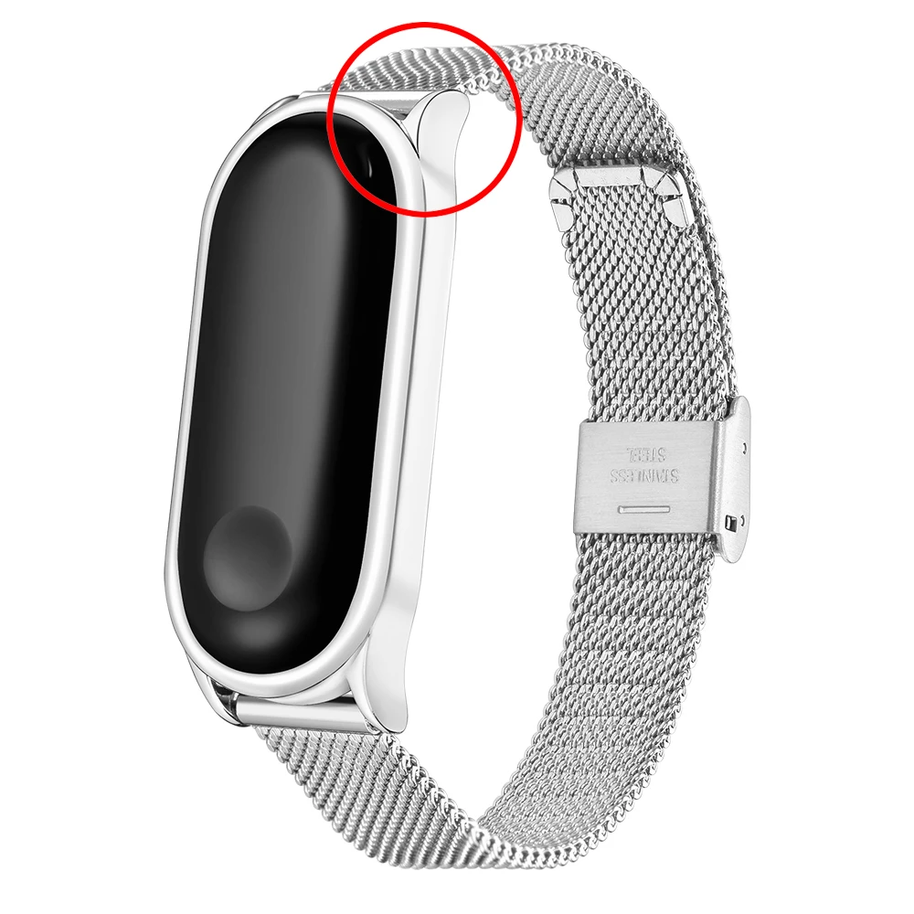 Metal Strap for Xiaomi Mi Band 6 4 3 5 Wrist Band Bracelet Replacement for Mi Band 3 4 5 6 Screwless Stainless Steel Wristbands 