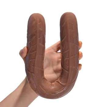 Double Head Long Dildo For Lesbian Couple Realistic Penis No Vibrator Dual Use Two Ended Dildos Vaginal Stimulate Adult Sex Toys 6