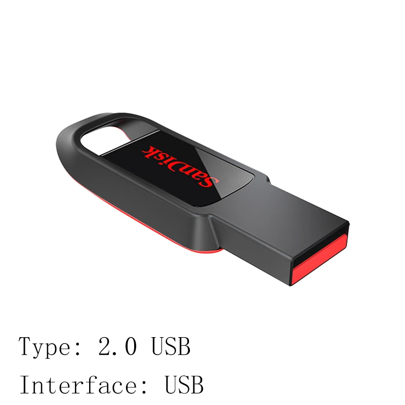 Sandisk USB флэш-накопитель 32 64 128 16 Гб мини-Прыжок 128 Гб 64 ГБ 32 ГБ 16 ГБ флеш-накопитель 2,0 USB флешка диск на ключе память для телефона - Цвет: CZ61