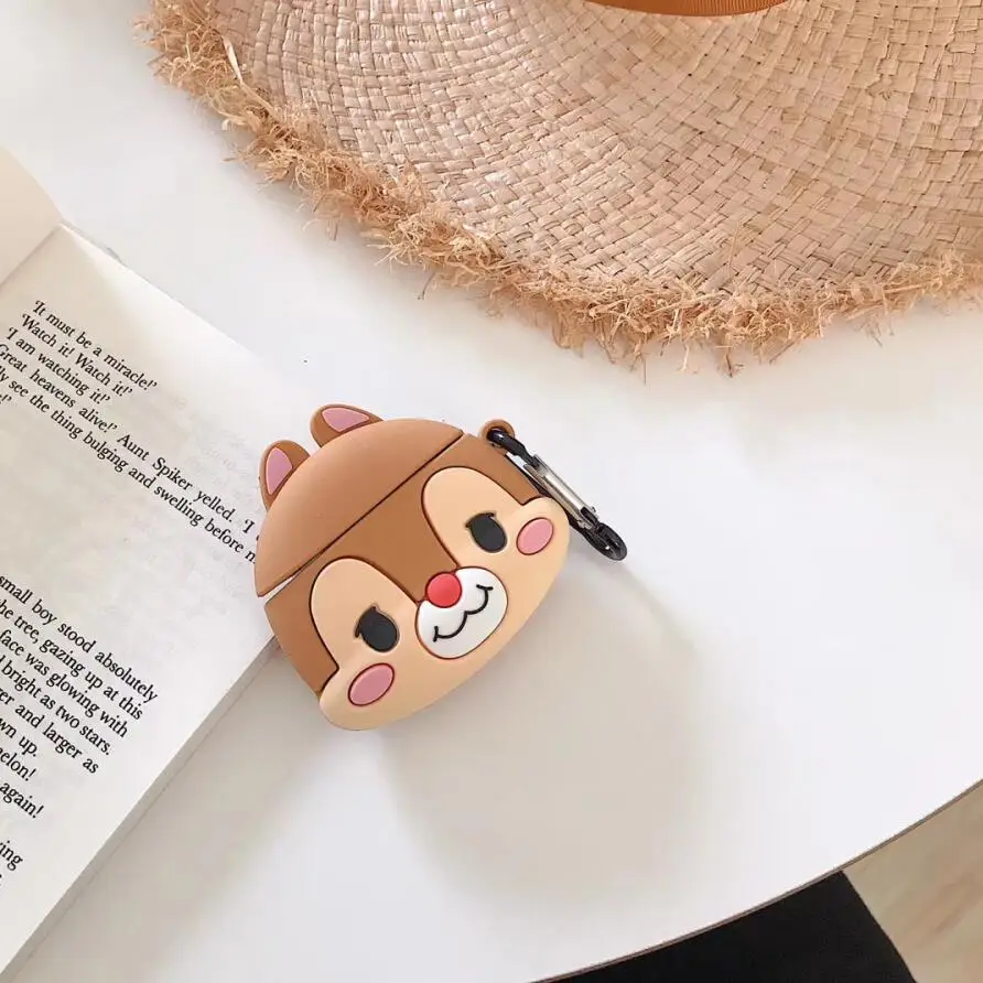 Мягкий силиконовый чехол для AirPods Eeyore Donkey Tigger Tiger Ring Chain - Цвет: 13