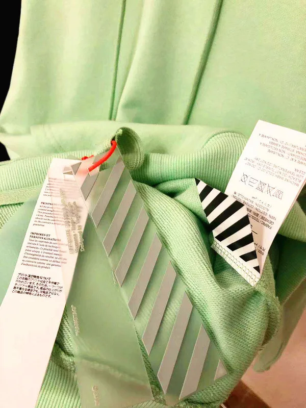 Off-white 19FW Limited несколько букв дерево толстовка с изображением леса