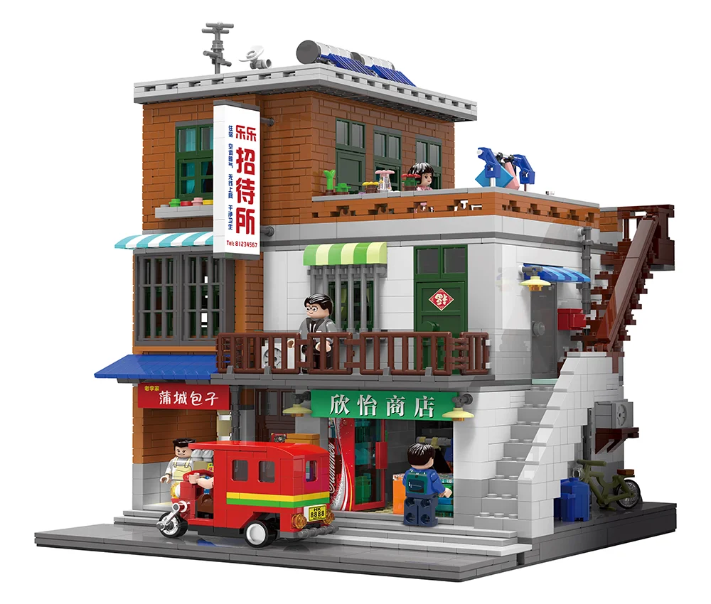 Xingbao 01013 Lepining City View Street серия 2706 шт набор моделей городской деревни строительные
