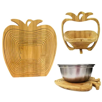 

Folded fruit basket Folding Fruit Egg Bread Basket Collapsible Fruit Bowl for Kitchen Table (Pineapple shape)