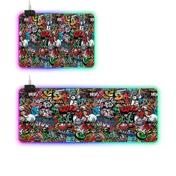 

Mouse Pad Gamer RGB Large Mouse Pad Gaming XXL Computer Mousepad with Non-Slip Rubber Base For keyboard Desk Mat Mause