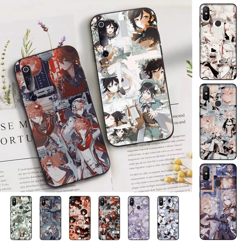FHNBLJ Genshin Impact Phone Case for Xiaomi mi 9 8 10 5 6 lite F1 SE Max 3 2 mix 2s xiaomi leather case handle Cases For Xiaomi