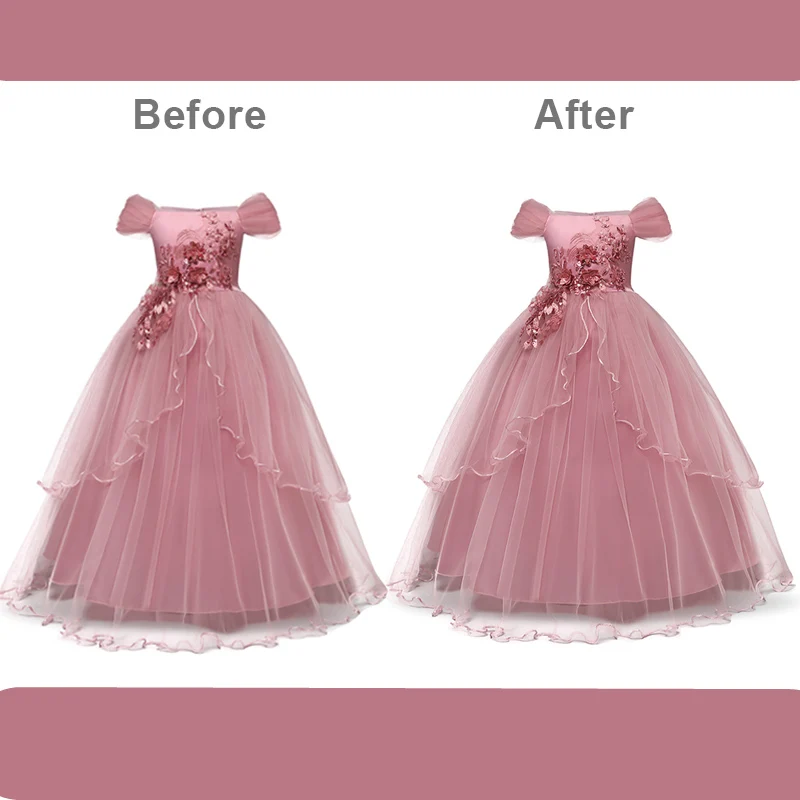 Kid Dresses for Girls Wedding Elegant Flower Princess Formal Long Gown Baby Girl Christmas Dress Vestido Infantil 6 12 14 Years