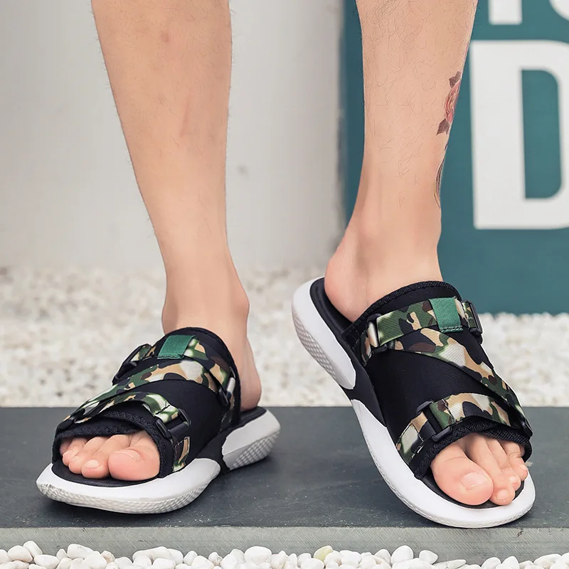 

Summer Viet Nam Slipper Men Trend Korean-style Outdoor Cool Anti-slip Sandals Social Fella Outer Wear Men Slippers