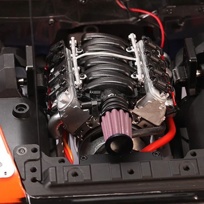 Вентилятор охлаждения двигателя V8 6,2 для 1/10 Rc Гусеничный автомобиль Traxxas Trx4 Defender Axial Scx10 Rc4Wd D90 D110