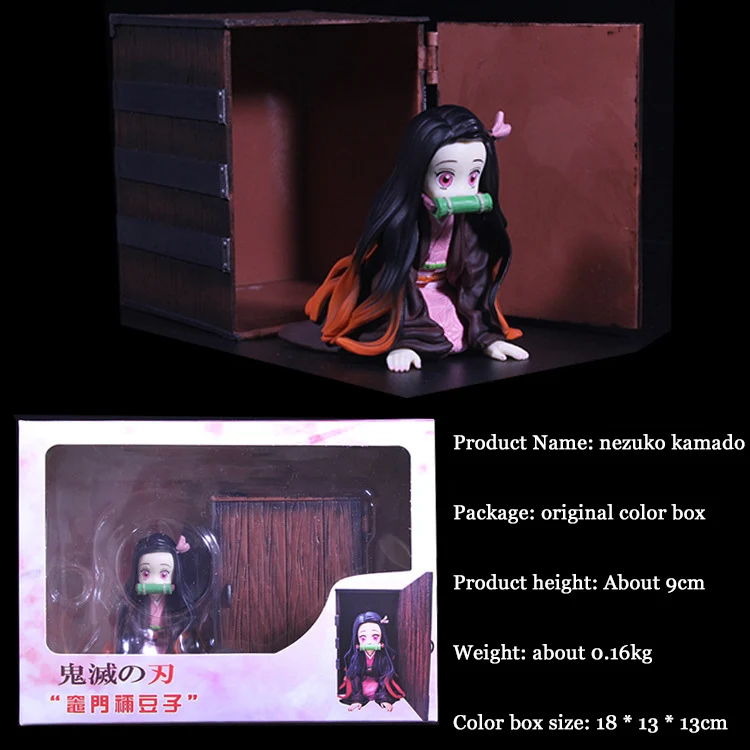 Nezuko камадо демон убийца Kimetsu без Yaiba Аниме ПВХ Фигурки игрушки Гараж Комплект