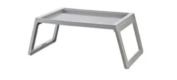 Простая Складная Многофункциональная софа-кровать, стол для ноутбука, для изучения еды на диване-кровати, портативный Противоскользящий стол, офисная мебель LF714 - Цвет: Светло-серый