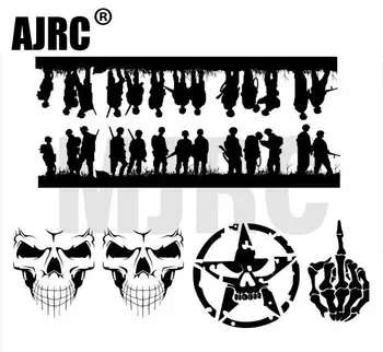 

RC car Sticker TRAXXAS TRX-4 JEEP Wrangler AXIAL SCX10 II Tamiya CC01 90046 RC4WD D90 D110 Car shell Free cutting water stickers