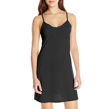 

Plus Size Dress Women Summer Solid Black Dresses Sexy Spaghetti Straps Sleeveless Loose Dress Pockets Casual Vestidos d#