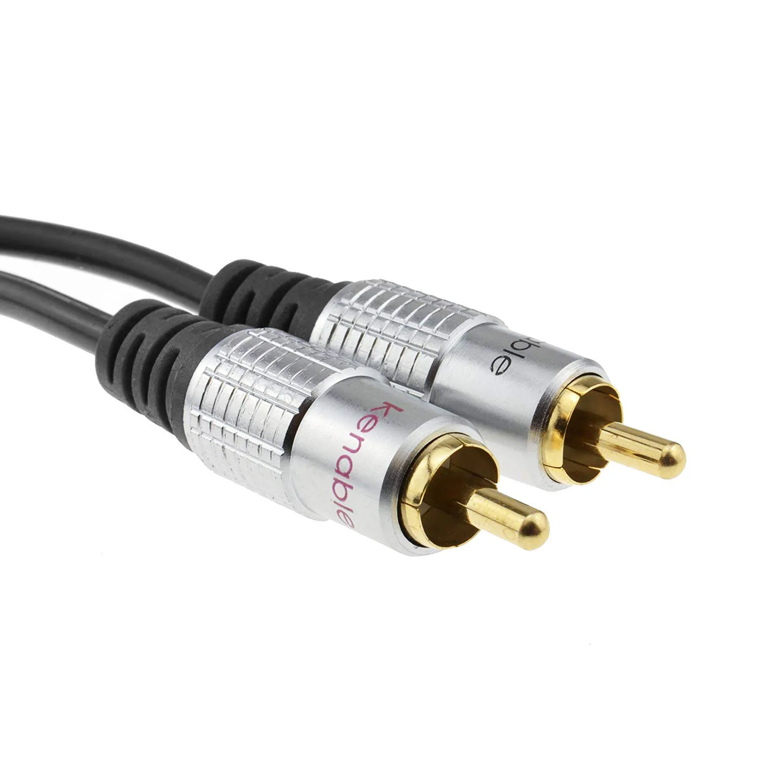 Полностью чистый HQ OFC 3,5 мм стерео разъем для 2 RCA Phono вилки кабель золото 5 м(16,5 футов