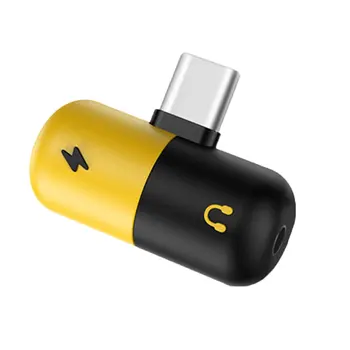 

Charging Audio 2 In 1 Charger Cable Capsule Adapter Audio Adapter For Lightning Jack To Earphone Aux Cable