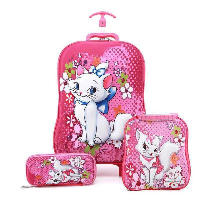 Детский рюкзак на колесиках, детский школьный рюкзак с колесиками, чемодан для мальчиков и девочек, школьная Подарочная сумка, детская школьная сумка