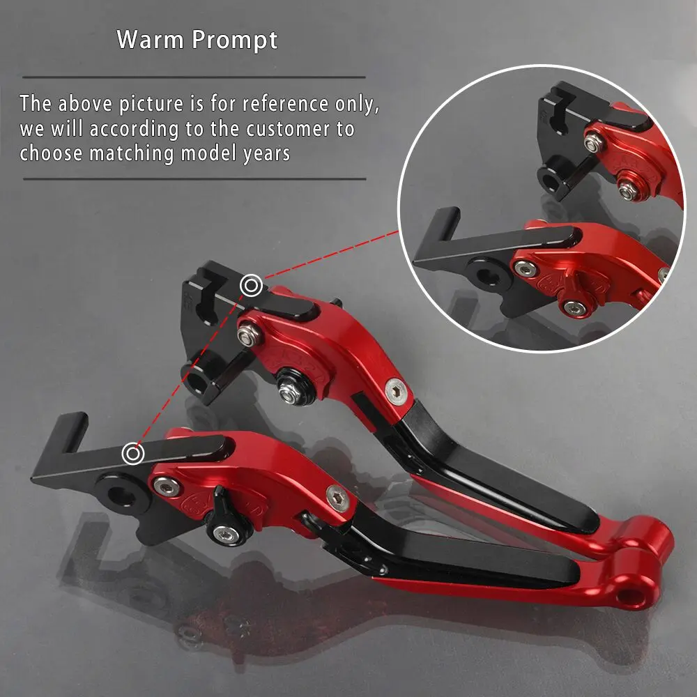Folding Clutch Brake Lever For Kawasaki ZX10R 2006-2015 Red
