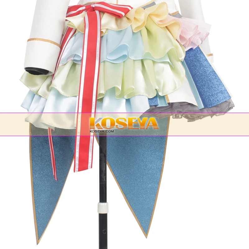 Zombie Land Saga Yuugiri, костюм для косплея, униформа на Хэллоуин, пальто+ рубашка+ юбка+ галстук+ фартук+ головной убор на заказ
