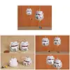 Ceramic Lucky Cat Pendant Wind Chimes Car Ornament Hanging Figurine Home Decor xqmg Wind Chimes & Hanging Decorations Crafts New 5