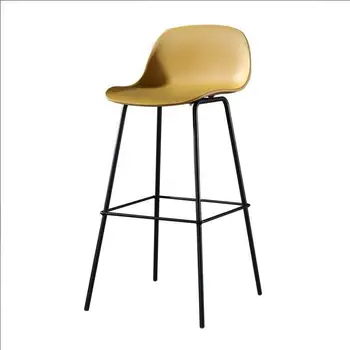 

Nordic bar chair backrest personality bar chair iron bar stool simple modern home fashion backrest high stool