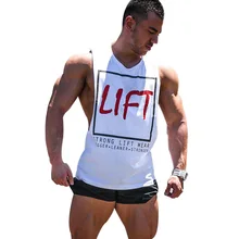 Мужская спортивная одежда майка для фитнеса одежда для спортзала Топ майки для мужчин рубашки для тренировки печатных мышц рубашка без рукавов Блузка