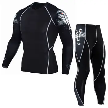 

Superhero Compression Tracksuits Men's Sport Suit Quick Dry Running sets Clothes Sports Joggers Training Gym Fitness Man Set