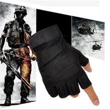 Велосипедные тактические перчатки военные страйкбол тренажерный зал стрельба Альпинизм Пейнтбол противоскользящие армейские с твердыми костяшками полный палец перчатки для мужчин