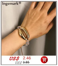 Ingemark Bohemian Imitation Pearl Pendant Bracelet Bangle Women Wedding Accessories Punk Heavy Thick Chain Bracelet Steampunk