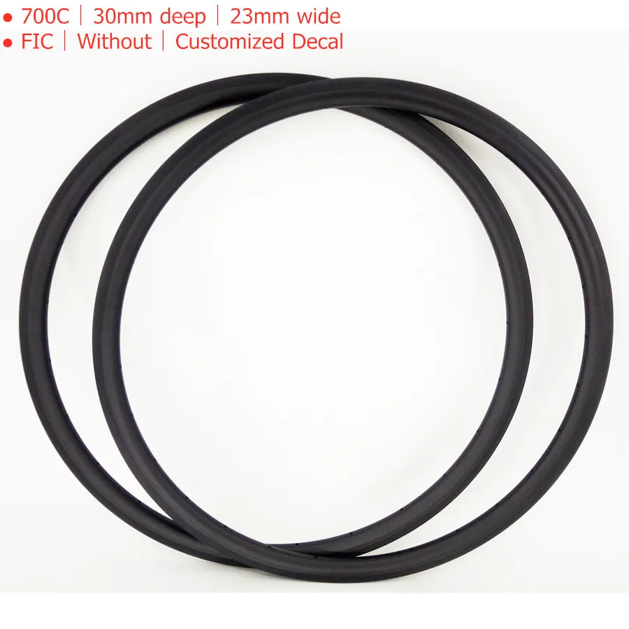 Sale FIC 30mm carbon rim 23mm wide tubular rim 20h 24h 28h road wheel rim basalt brake UD matte 3K glossy tubeless ready clincher rim 9 Sale FIC 30mm carbon rim 23mm wide tubular rim 20h 24h 28h road wheel rim basalt brake UD matte 3K glossy tubeless ready clincher rim 9