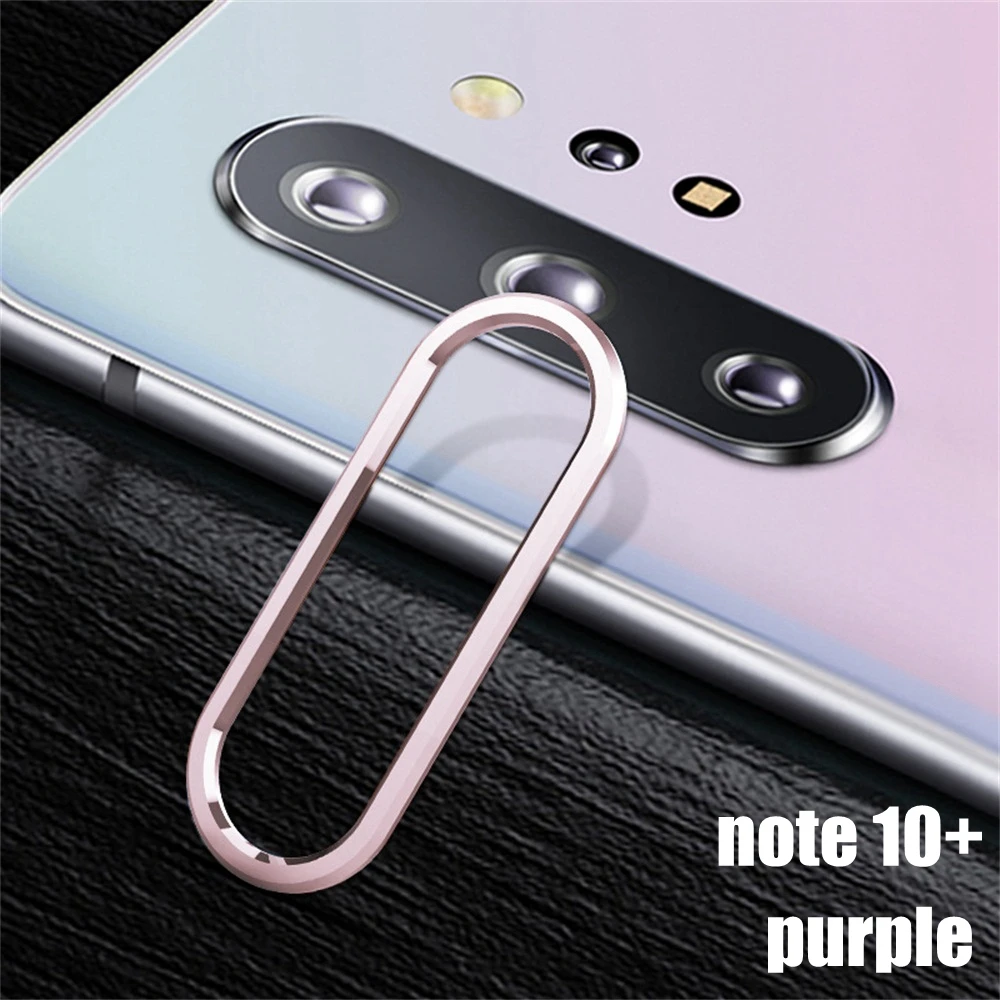 10plus purple Новое кольцо для объектива камеры 1 шт. Защитные пленки для экрана из закаленного стекла чехол для samsung Galaxy Note 10/Note 10+ аксессуары - Цвет: 10plus purple