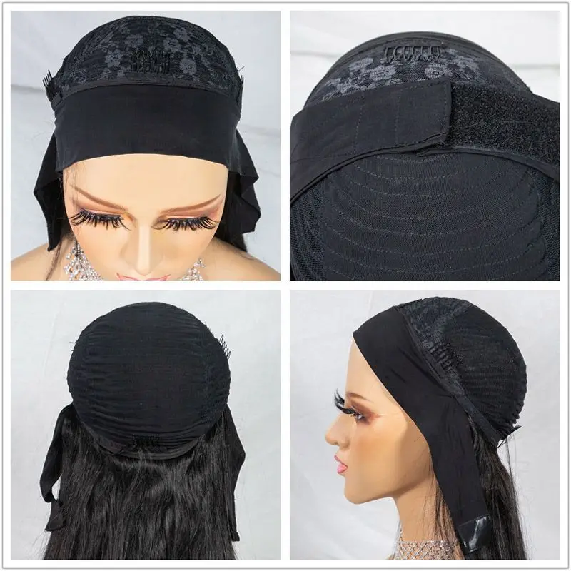 Straight Synthet Hair 26inch Headband Wig Luvin Hair Peruvian Hair Pre-Attached Scarf Machine Made Wig For Black Women Wig images - 6