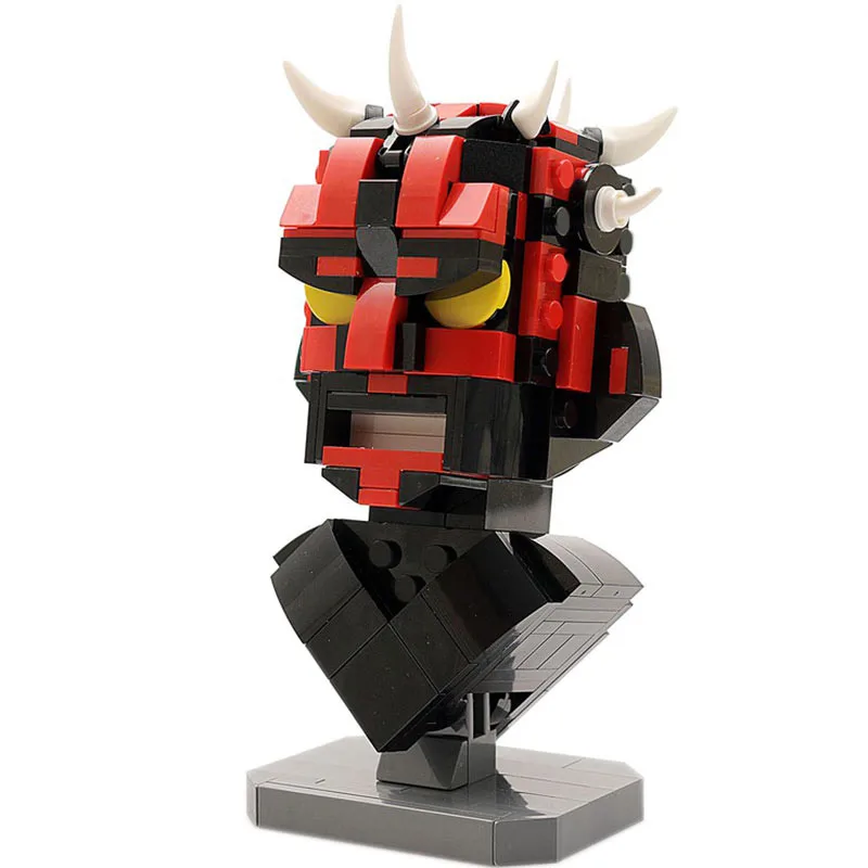 

273pcs Star Set Wars Half Bust Movie Figures Series MOC Building Blocks Diy Bricks Toys for Boys Kids Children Christmas Gift