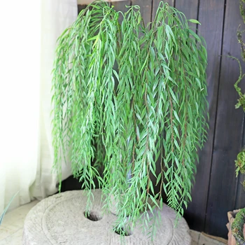 

120cm Long green hanging plants artificial plants wicker wall home decoration balcony decoration flower basket accessories