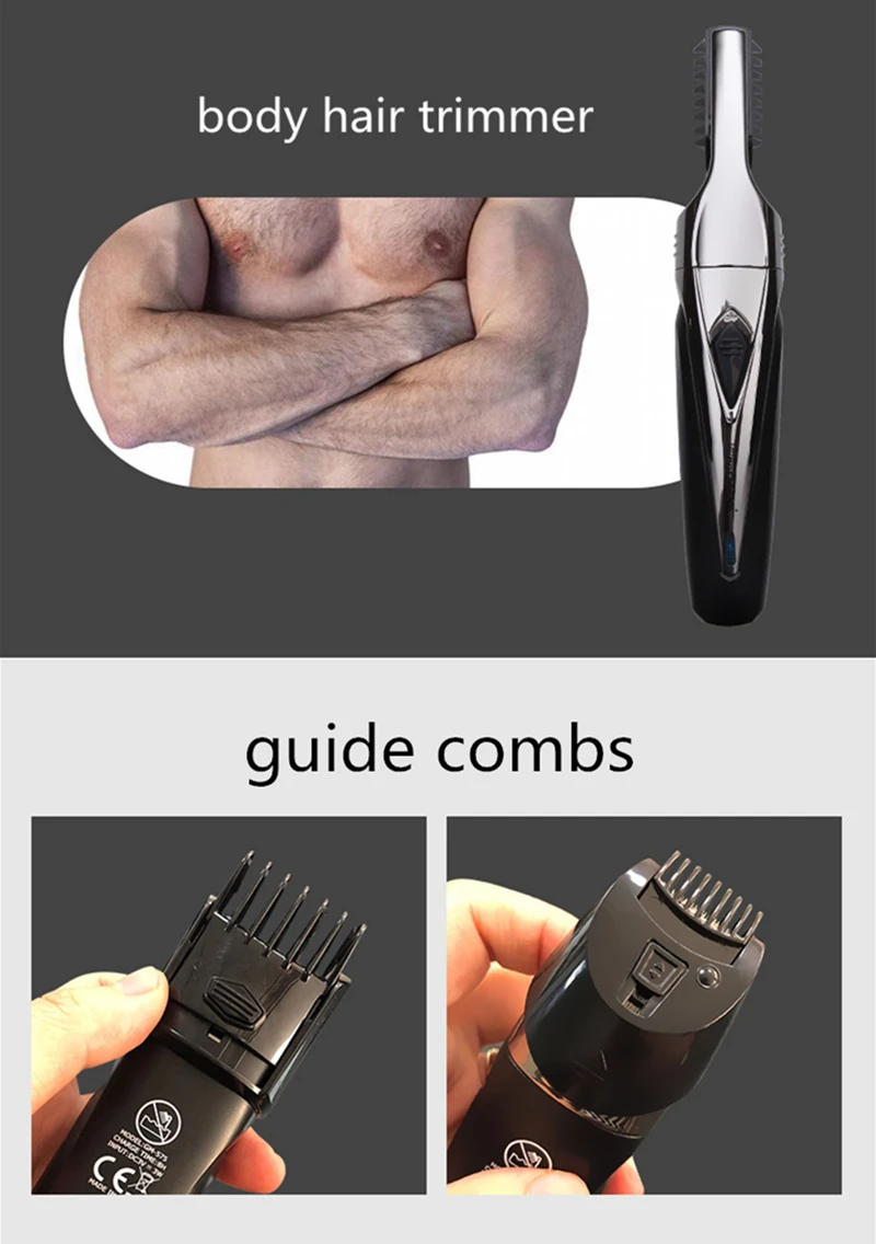 PROGEMEI 5 в 1 Электрический триммер для волос профессиональная машинка для стрижки волос для мужчин Высококачественная Мужская машинка для стрижки волос бритвенные станки для носа