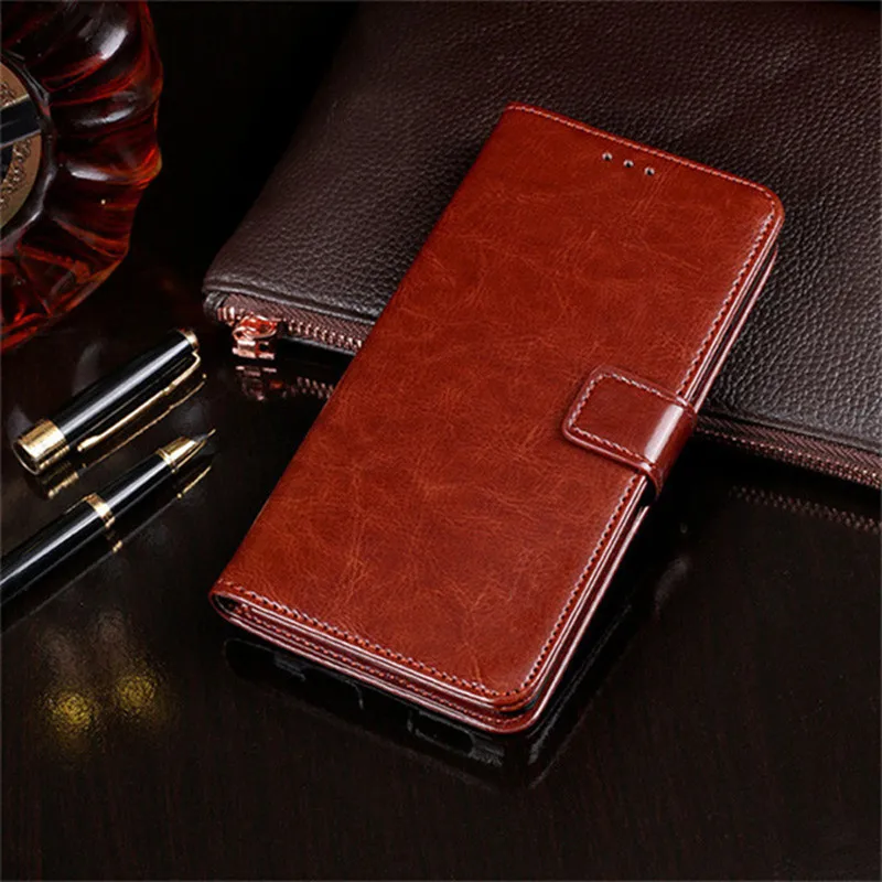 For Huawei Y7A Case 6.67 inch Magnetic Flip Crazy Horse Pattern Leather Case For Huawei Y7A Case Wallet Cover huawei pu case