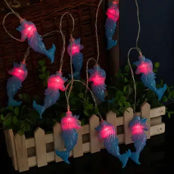 

DishyKooker LED Mermaid Seahorse String Light Indoor Outdoor Xmas Wedding Party Decoration