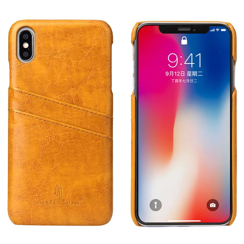 iphone xs max 油蜡纹插卡后壳 (2)