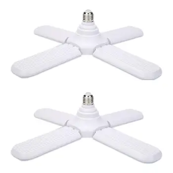 

Foldable E27 304 LED Light 60W Wide Voltage Outdoor Highlight 4 Leaf Folding Lamp Energy Saving Ceiling Lamp