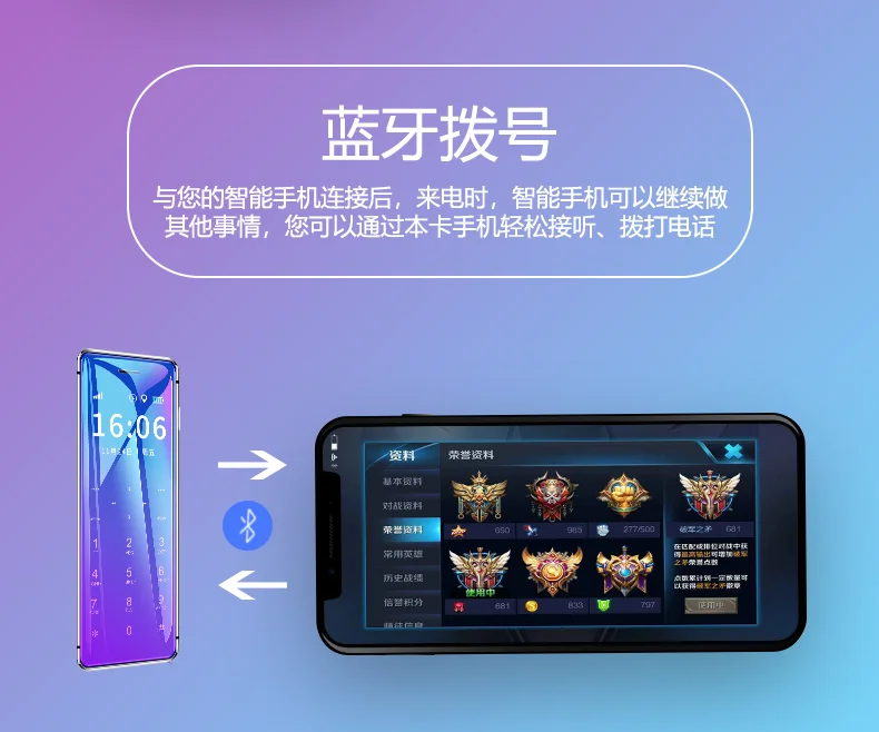 ULCOOL V99 Mobile Phone With Super Mini Ultrathin Card Metal Body Bluetooth 2.0 Dialer Anti-lost FM MP3 Dual SIM Card Mini Phone