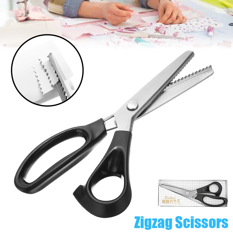 Tailor Scissors Sawtooth Triangle Scissor Paper Fabric Leather Cutting