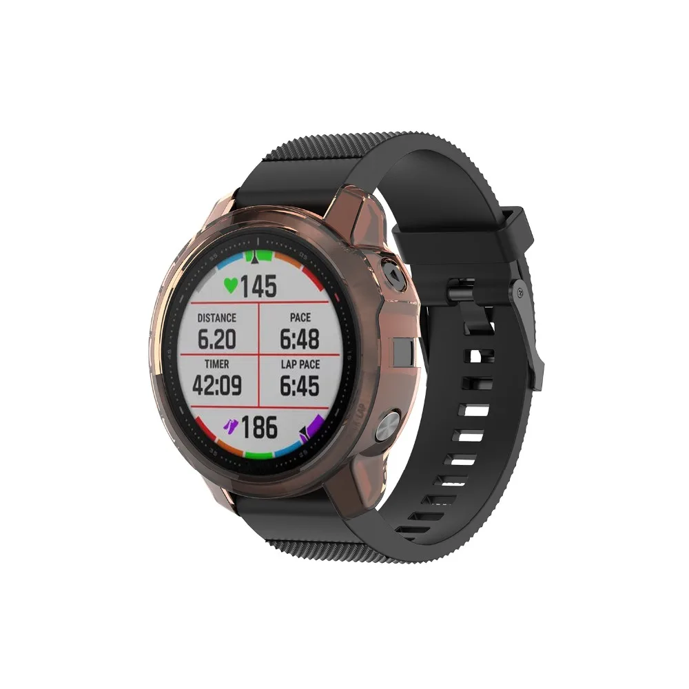 Модный Силиконовый противоударный защитный чехол для Garmin fenix 6 6x 6s прозрачный мягкий ТПУ защитный чехол