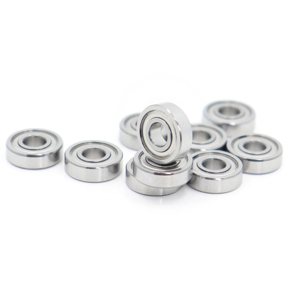 S695ZZ подшипник 5*13*4 мм (10 шт.) ABEC-1 440C ролик из нержавеющей стали S695Z S695 Z ZZ шариковые